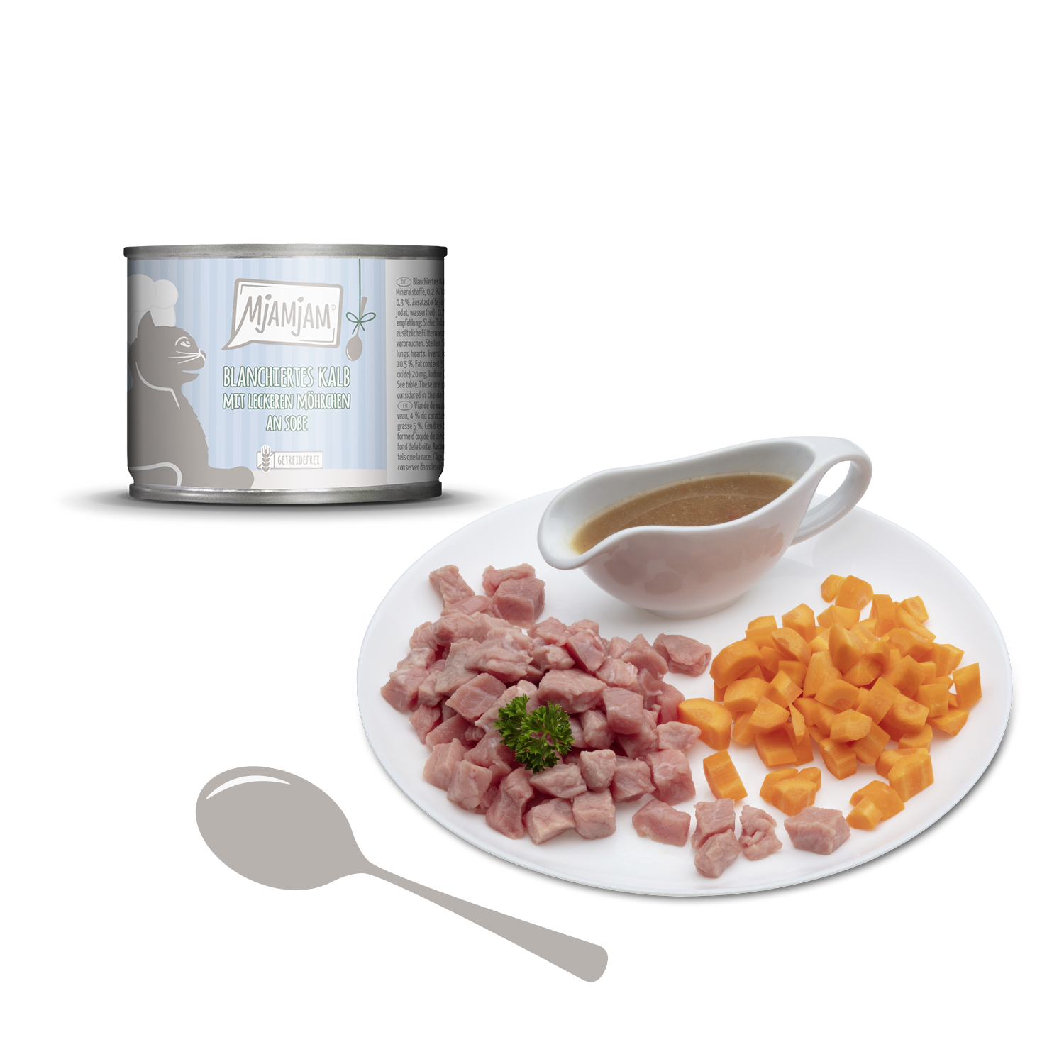 MjAMjAM – blanchiertes Kalb mit leckeren Möhrchen an Soße