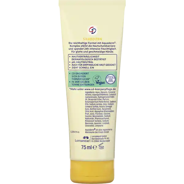 Handcreme Sanddorn