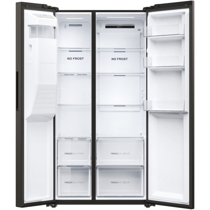 Haier Side-by-Side 90 SERIE 5 HSR5918DIPB Schwarz - Interner Wassertank