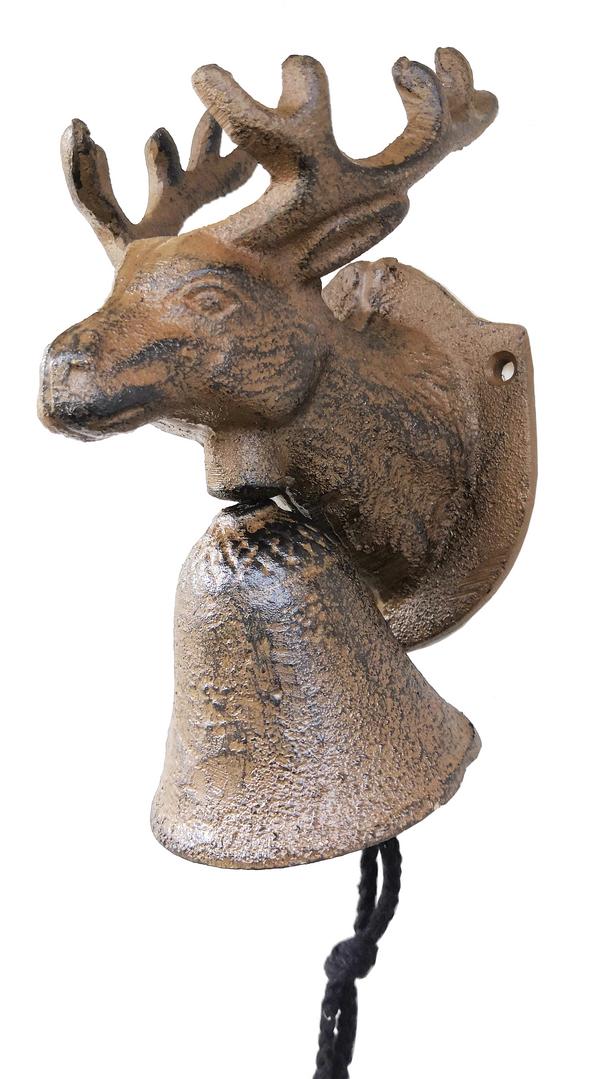 Dehner Gusseisen-Glocke Hirsch