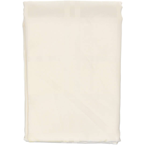 Blokker Tafelkleed Damast Classic - 140x240 cm - Wit