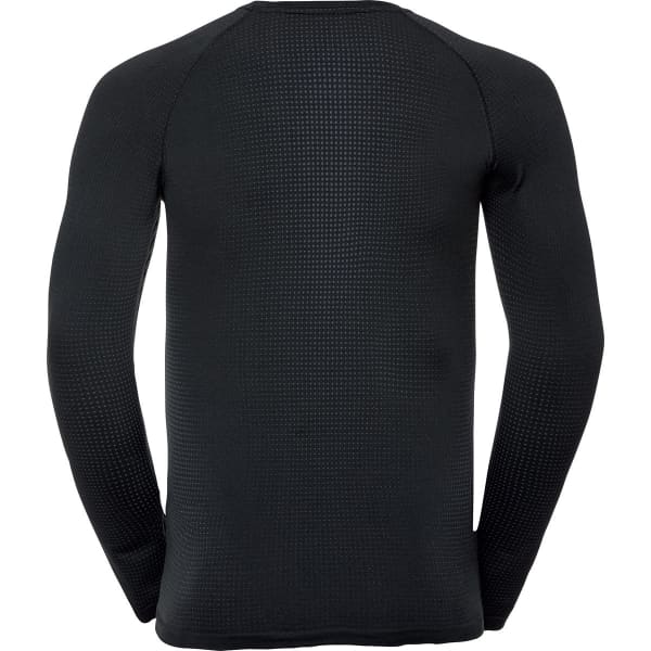 T-shirt thermique ODLO PERFORMANCE WARM ECO BL TOP CREW NECK L/S BLACK - NEW ODLO GRAPHITE GREY