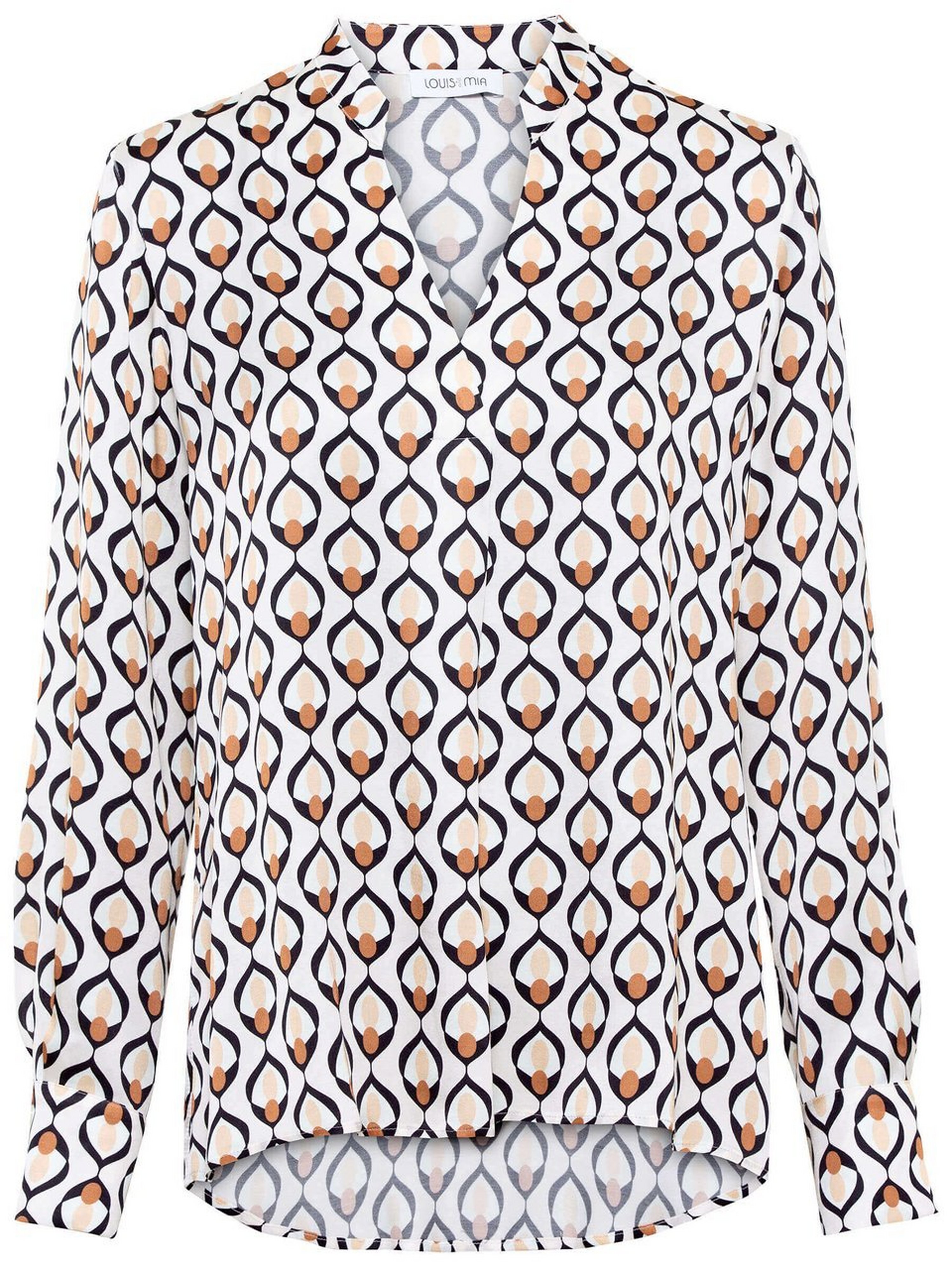 Bluse mit V-Ausschnitt