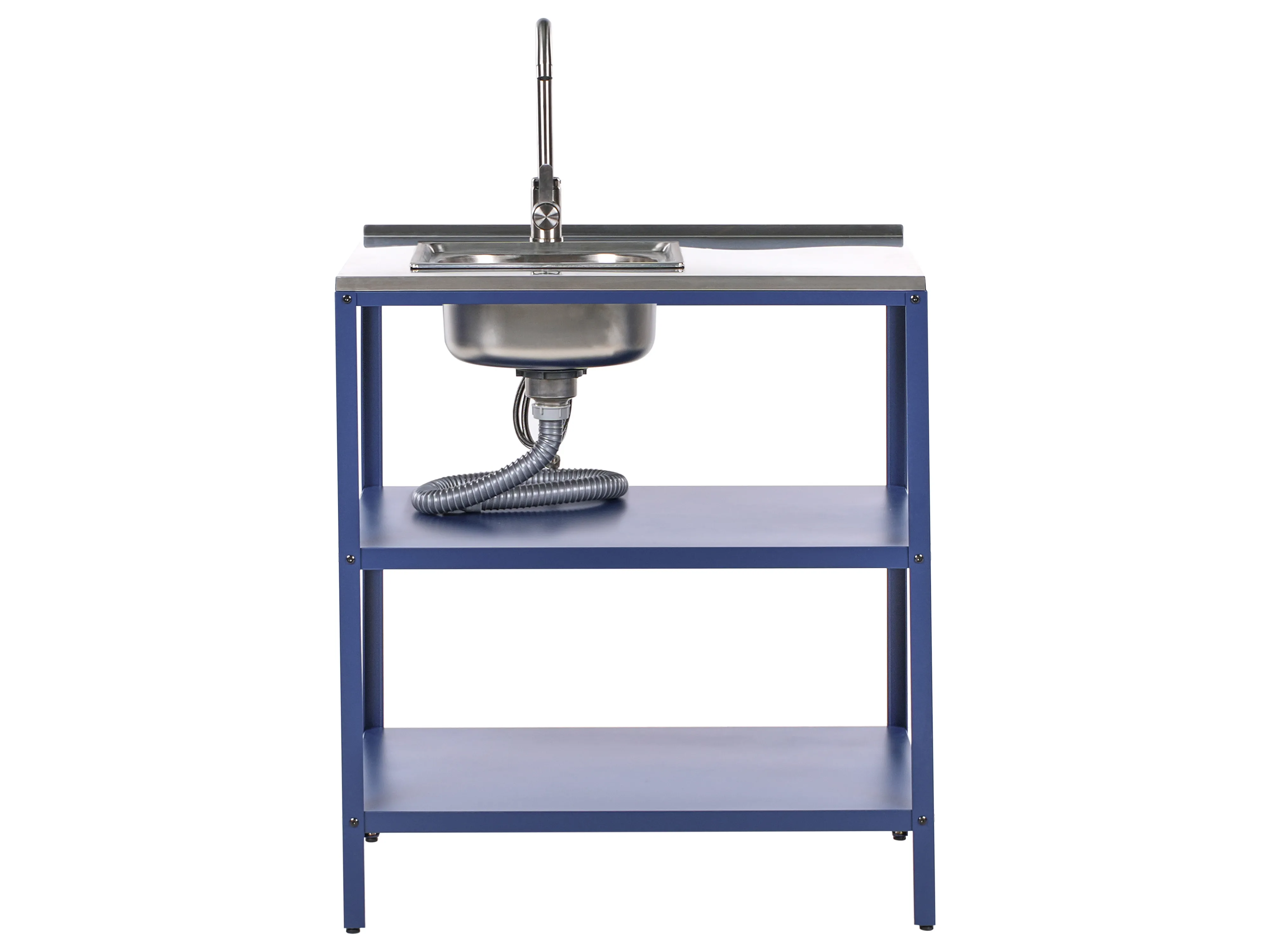 Tuin keukenset 4-delig met spoelbak VILAMA Metaal Blauw