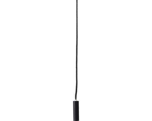 Wandlamp, 1-lichts, H 12,5 cm, Telio grijs taupe met trekschakelaar