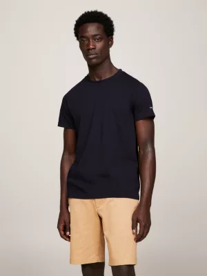 Camiseta Slim Fit com Logo na Manga