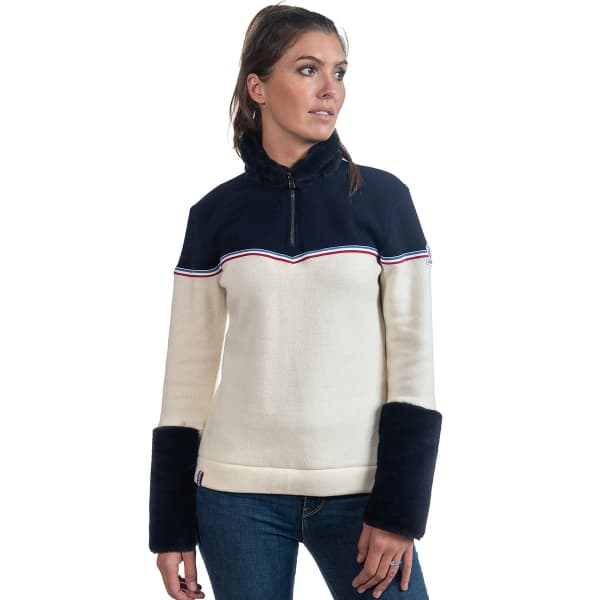 Pull SKIDRESS TRENTE-QUATRE ECRU/MARINE