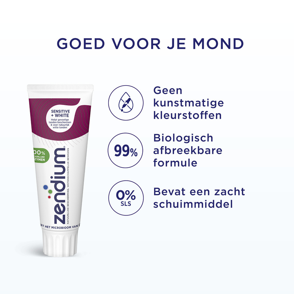 Zendium Tandpasta Sensitive Whitener (75 ml)