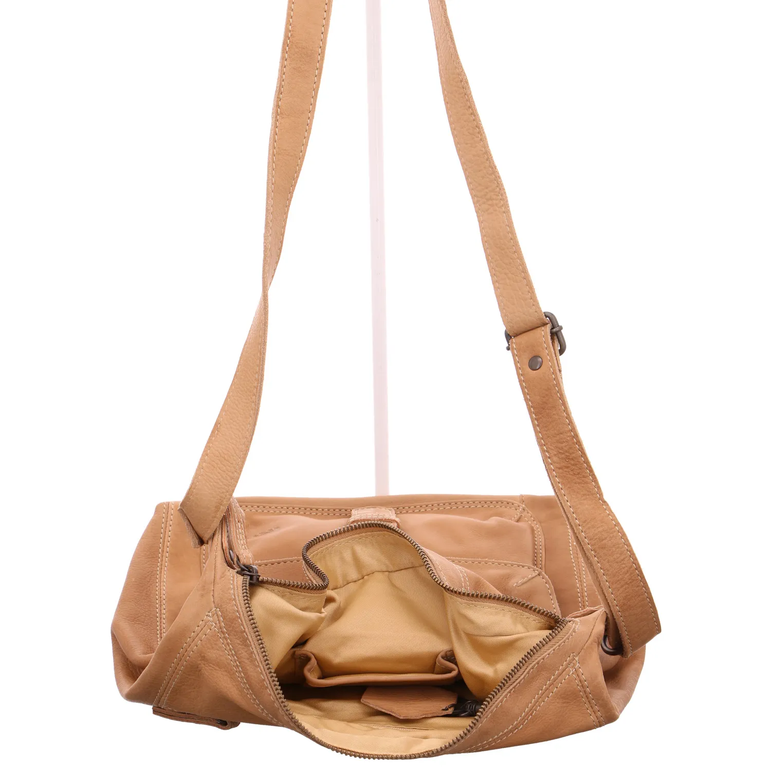 BEAR DESIGN Beuteltasche Beige Leder