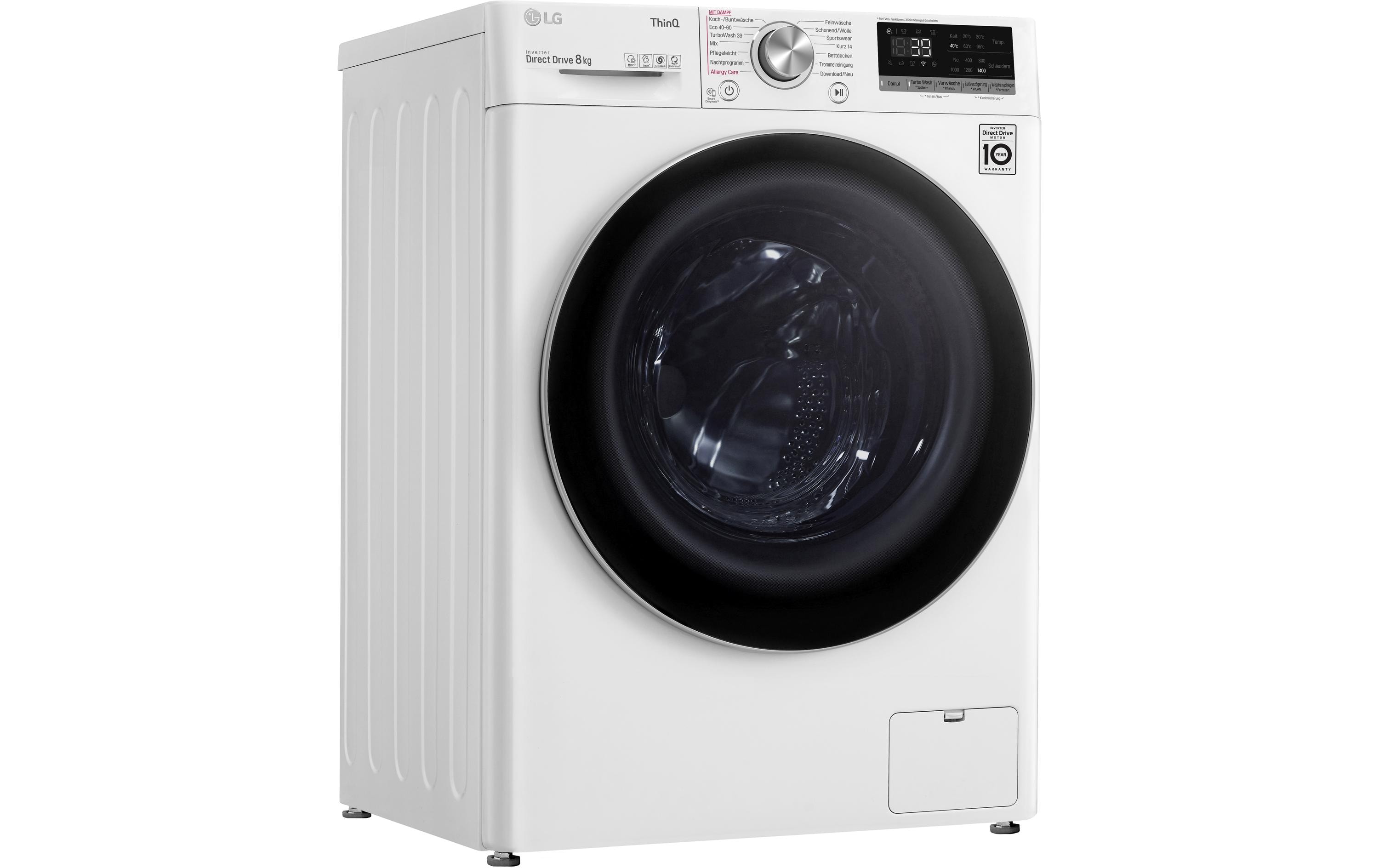 Waschmaschine F4WV708P1E Links<br>Frontloader mit 8 kg Ladekapazität