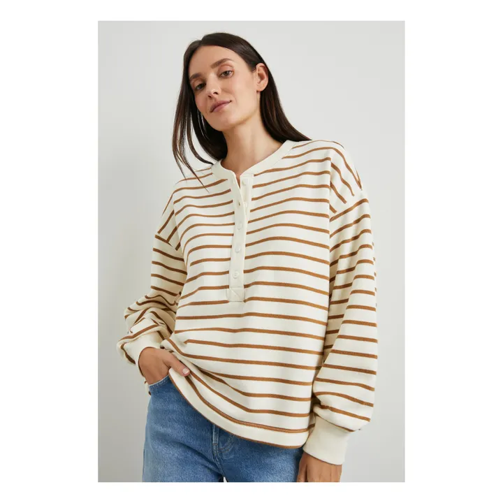 Rails Sweat Joan Rayures | Camel