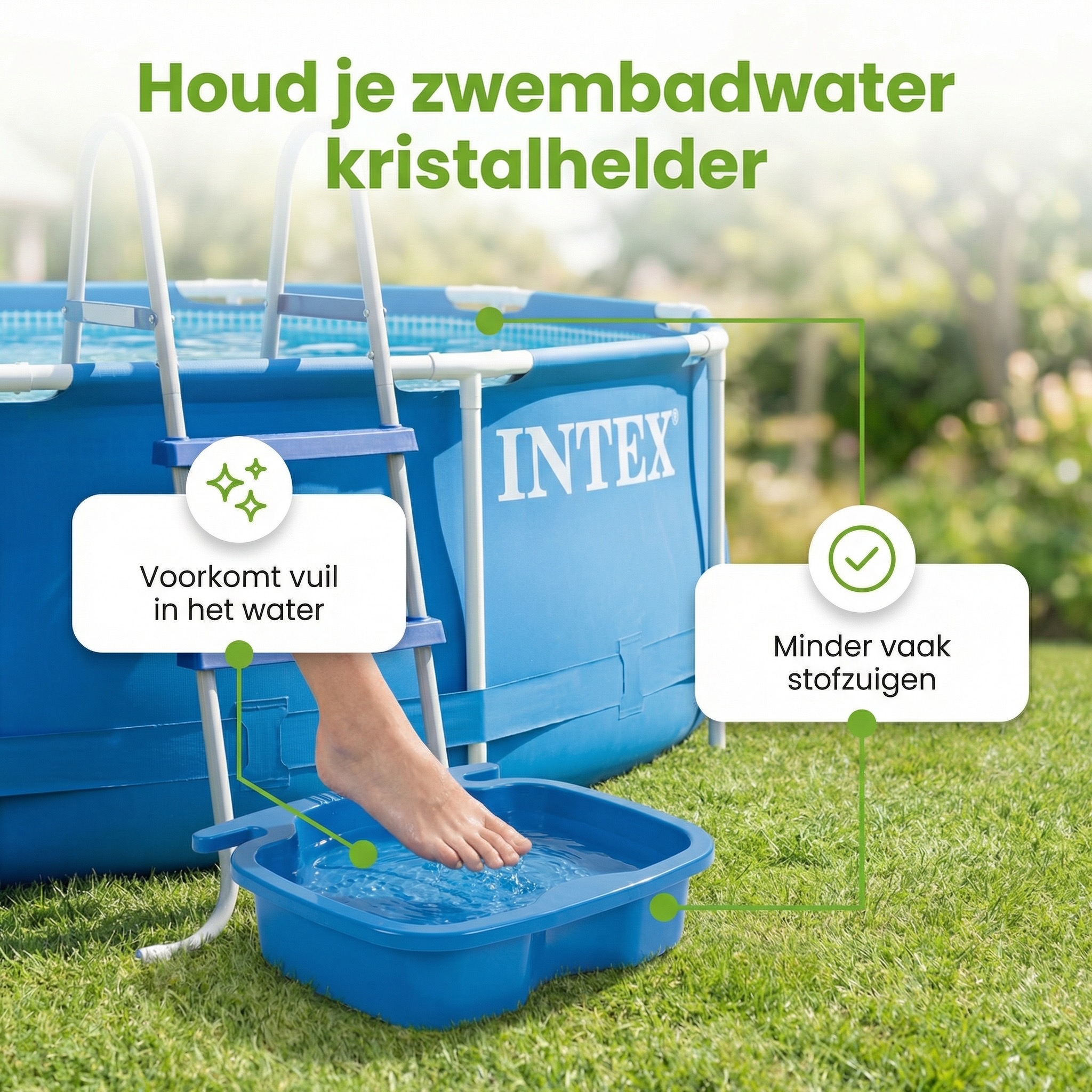 Intex voetenbad - Blue