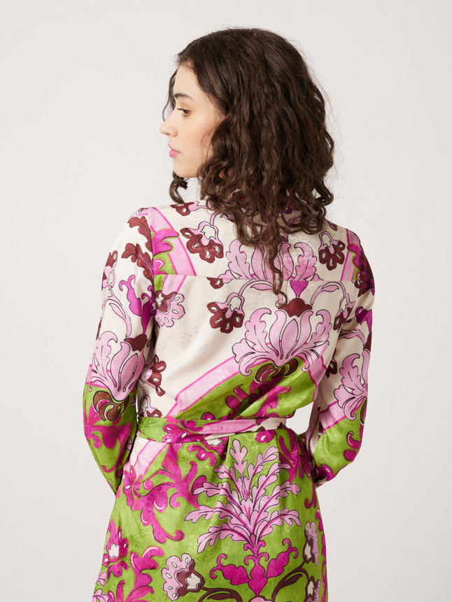 Robe chemise ceinturée