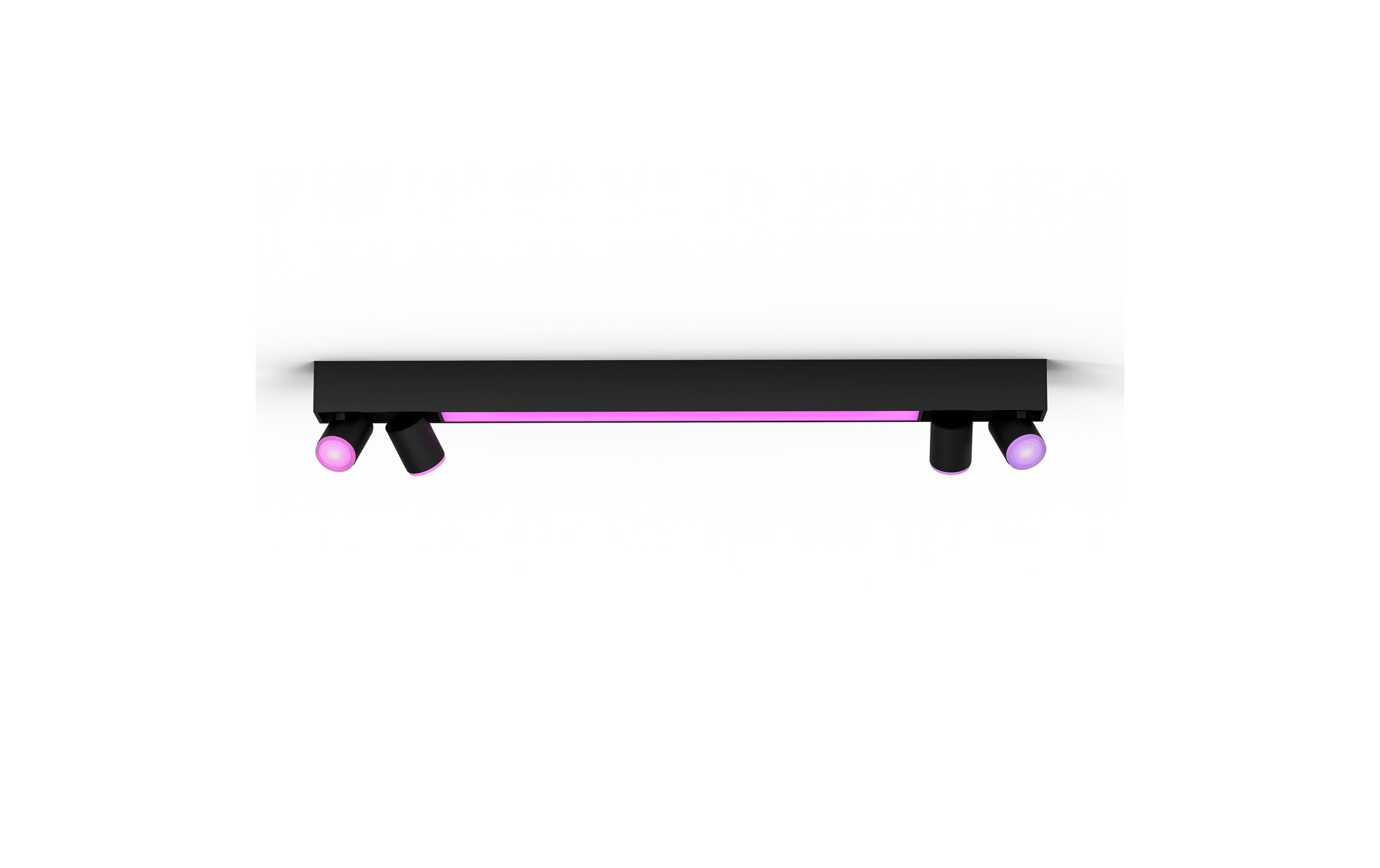 White & Color Ambiance Centris 4-Deckenspot Schwarz<br>Smarte Beleuchtung für jeden Raum