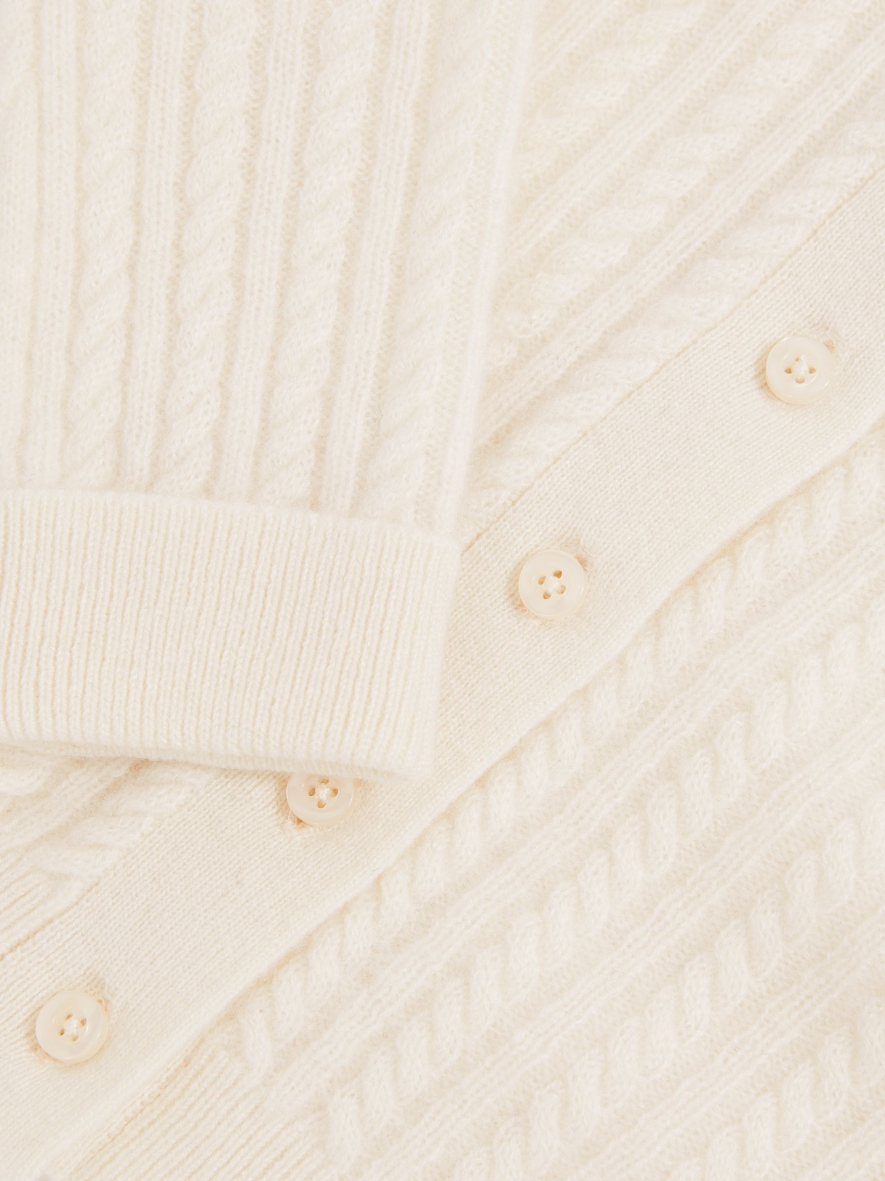 Reiss Dorian 100% Cashmere Cable-Knit Cardigan