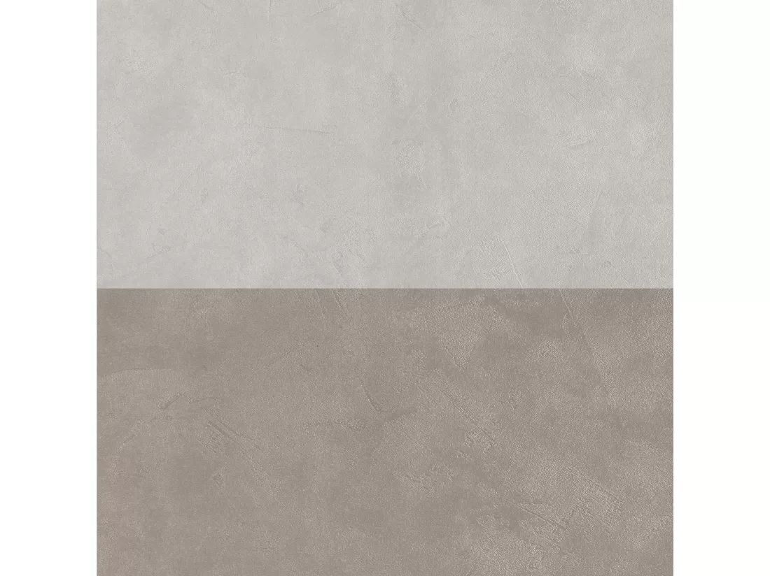 Composition double vasque 4 pieces ASTRA blanc pierre/pierre havane