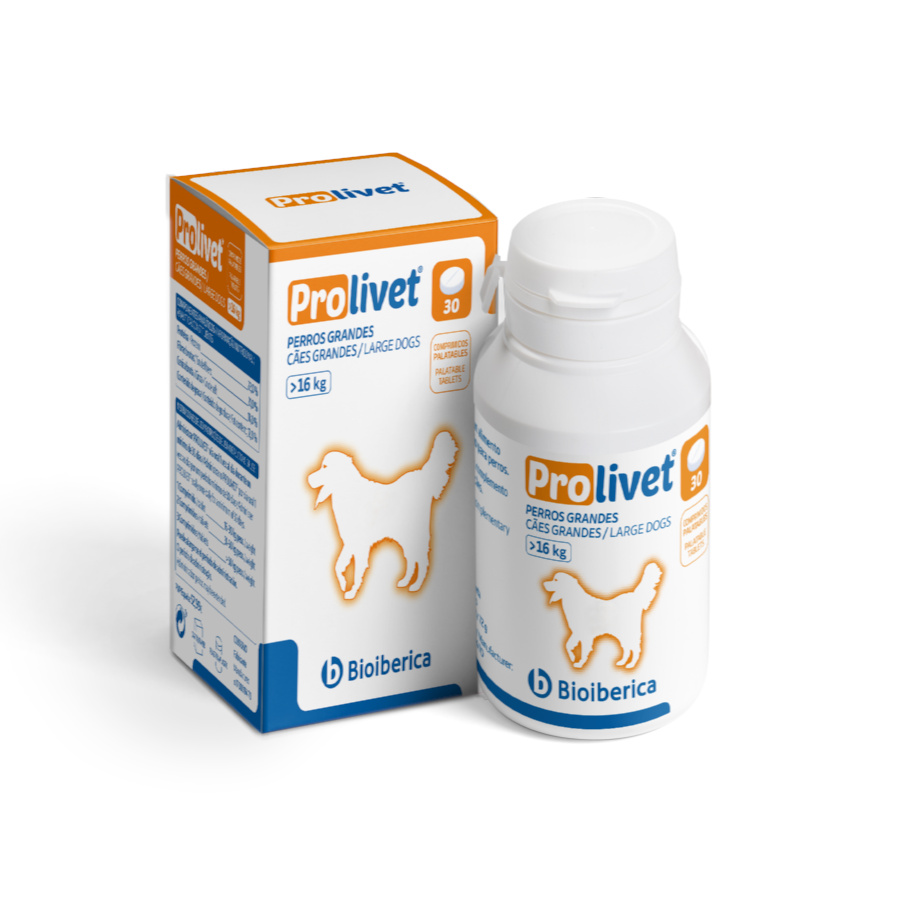 Suplemento hepático Bioiberica Prolivet para cães de raças grandes