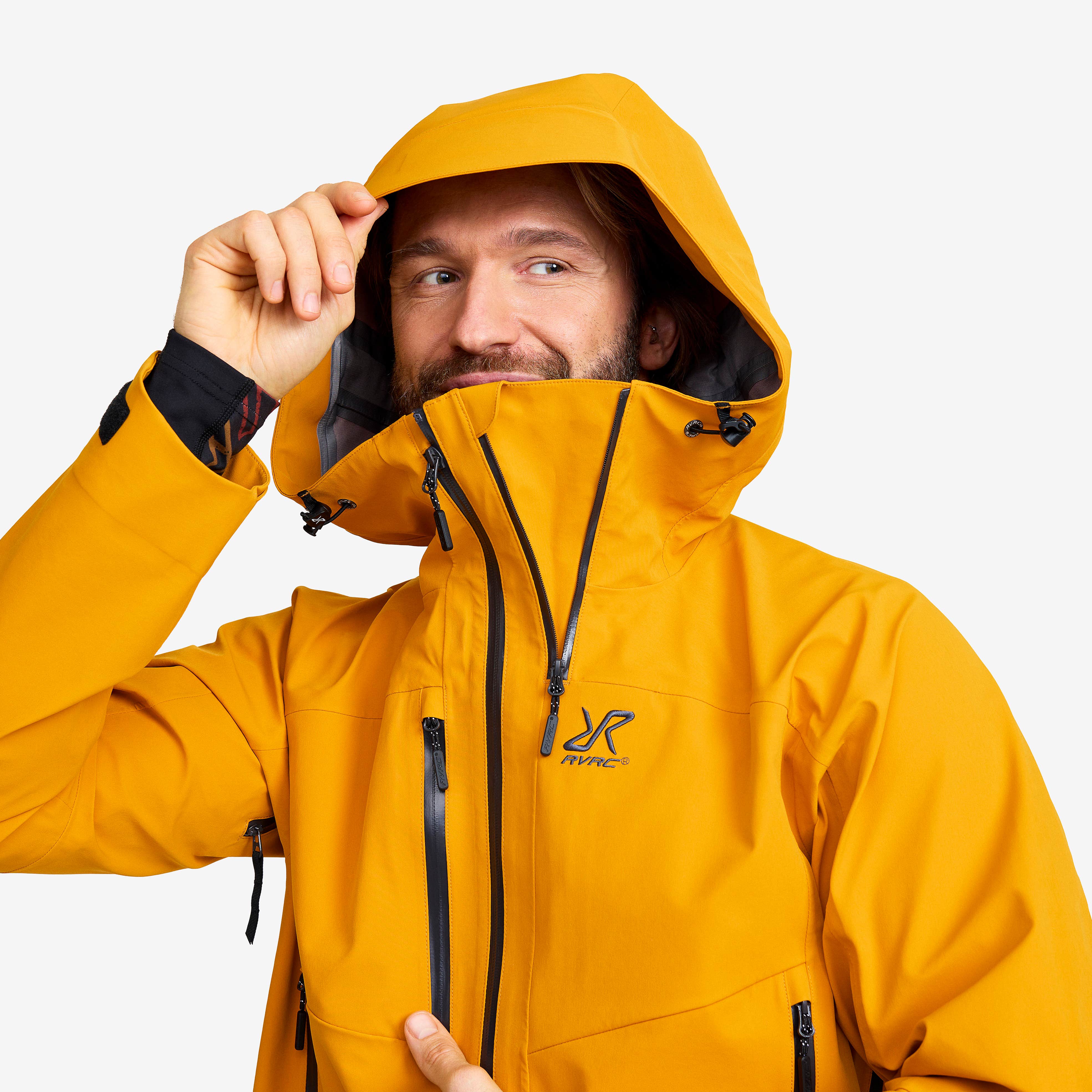 Cyclone 3L Shell Jacket Herre Golden Yellow