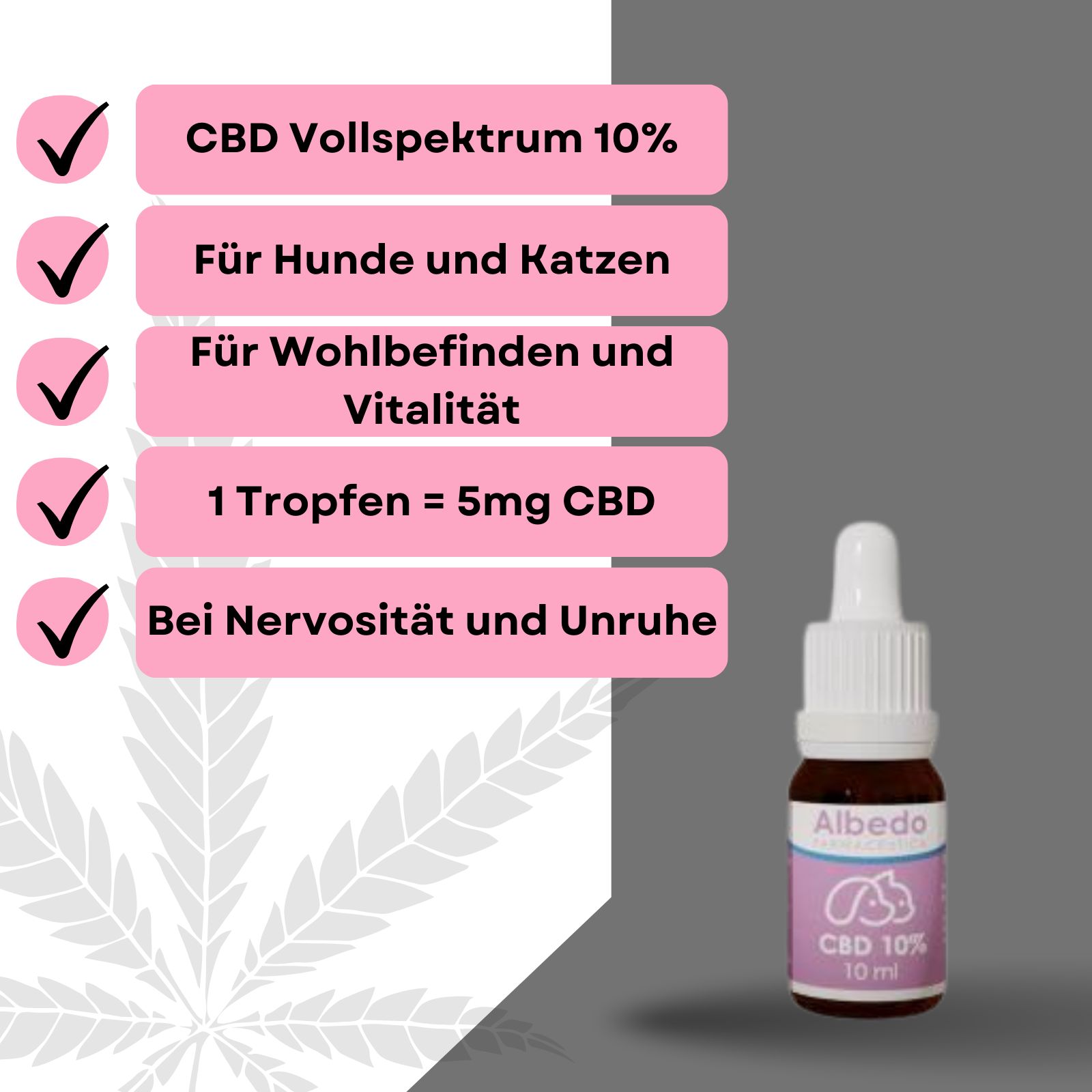 Weedness - CBD Öl 10% für Tiere, Hund und Katze