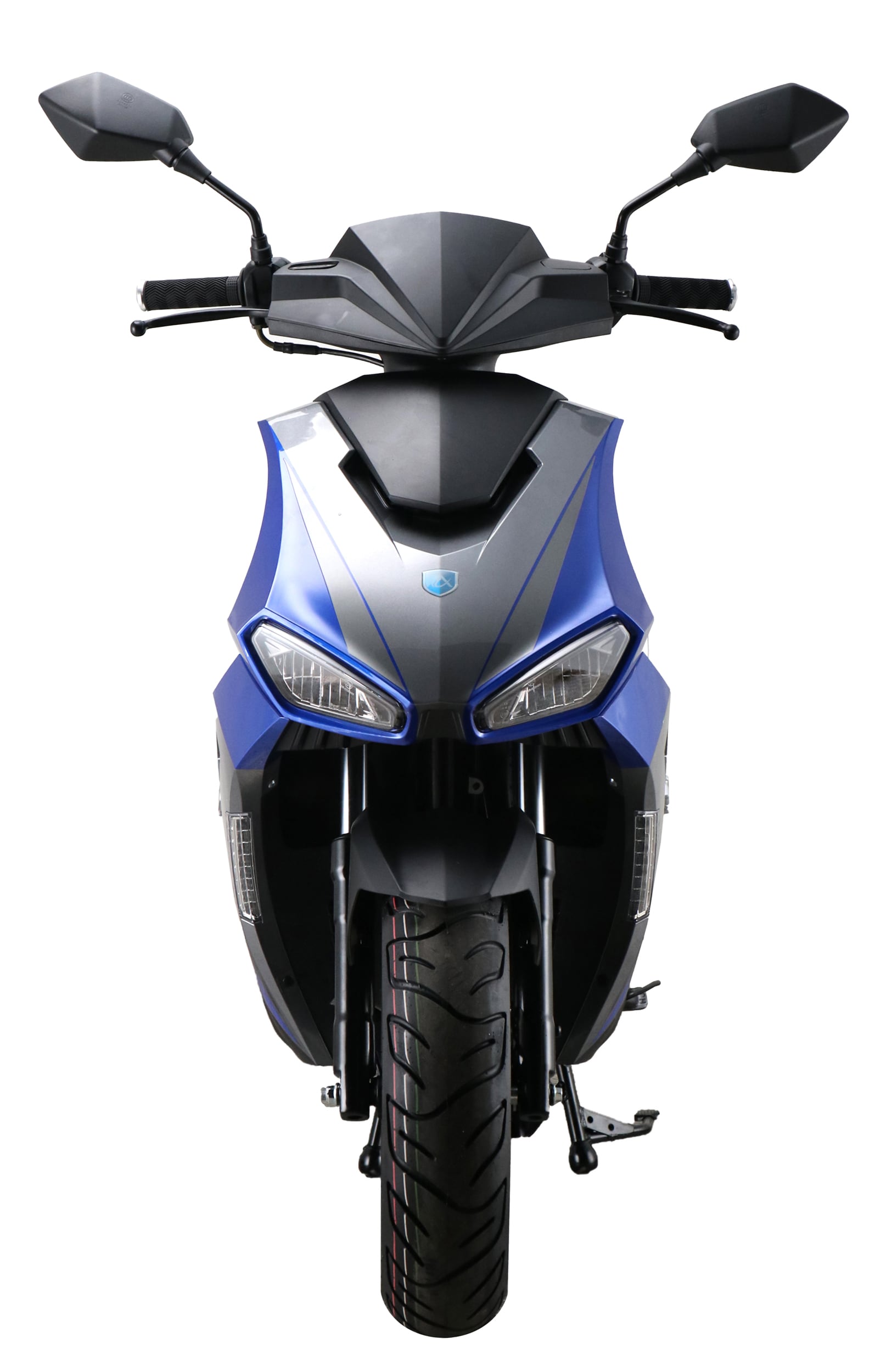 Alpha Motors Motorroller Mustang FI 50 ccm 45 kmh EURO 5 blau-grau