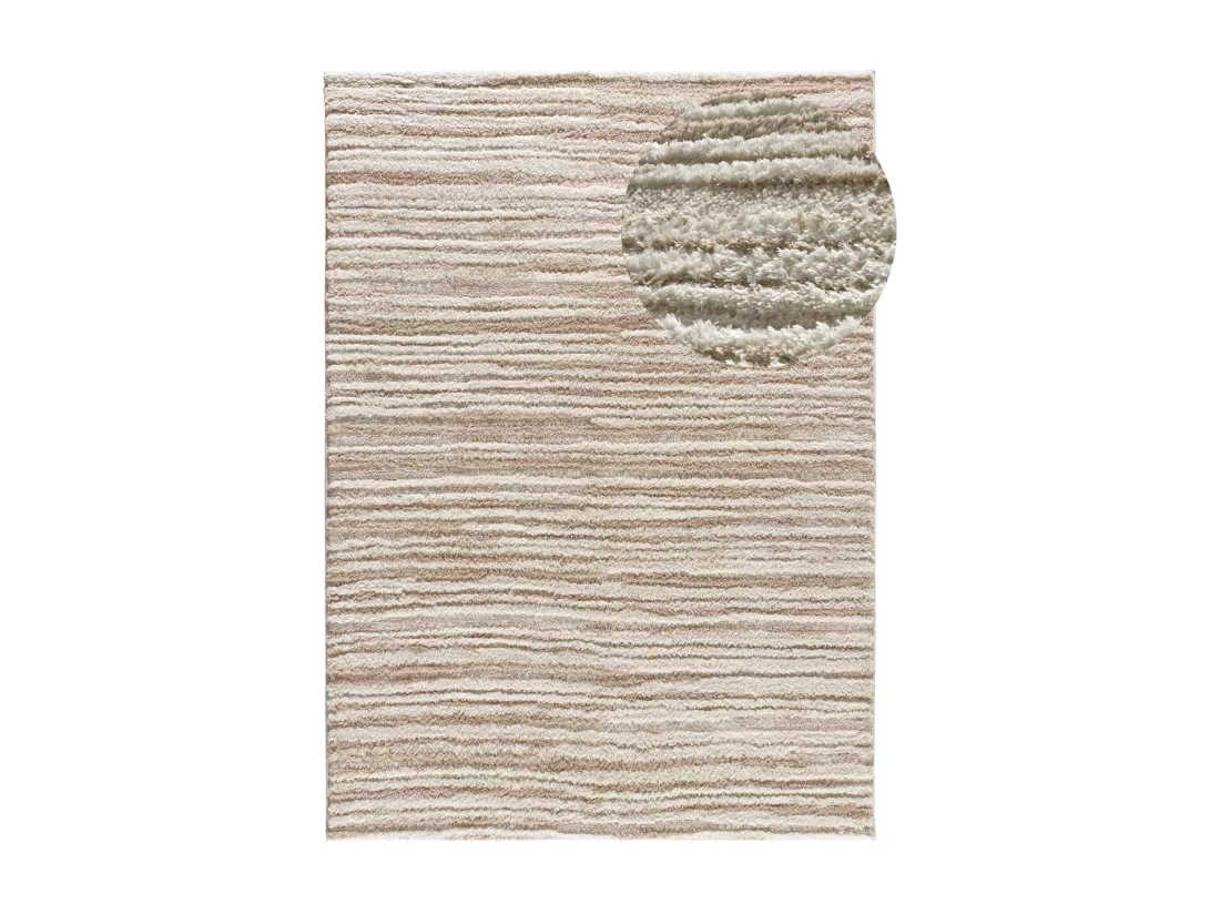 Tapis intérieur - scandinave - beige - 160 x 230 cm - LIMA