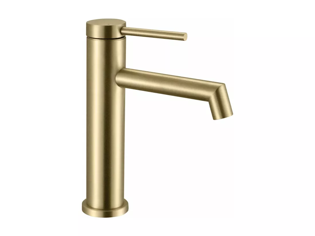 Robinet De Lavabo Rea Js-B310Bg Foss Low Brush Gold