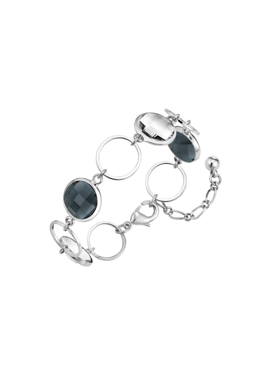 Schmuckset, 3-teilig, mit Kristallsteinen