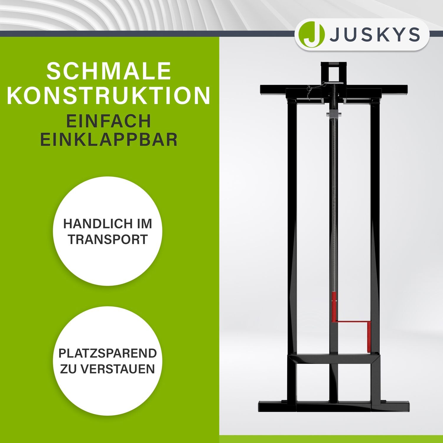 Juskys Rasentraktorheber in Schwarz für Rasenmäher und Aufsitzmäher bis 400 kg und 45°