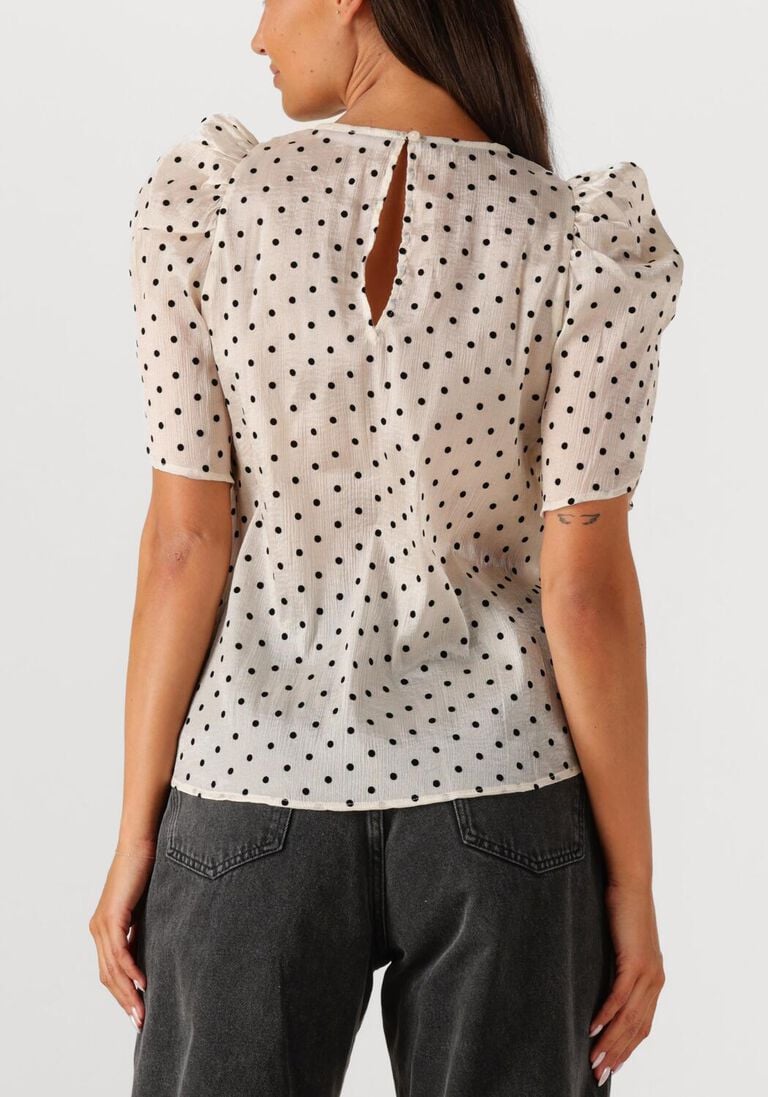 beige co'couture blouses dilan dot blouse