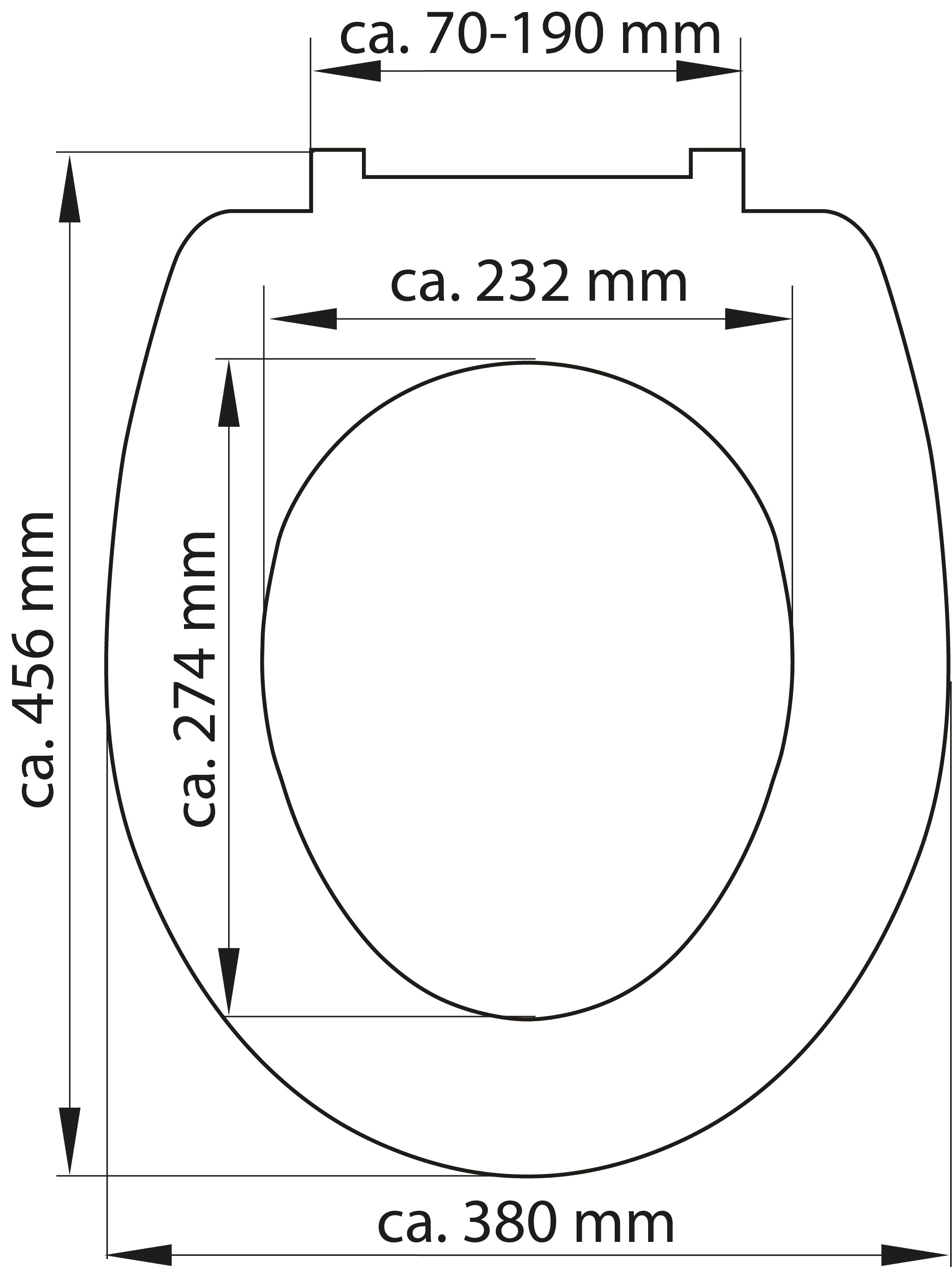 Schütte WC-Sitz »SLIM« Duroplast, Absenkautomatik, Schnellverschluss, besonders flache Form