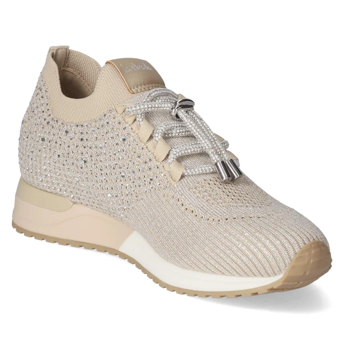 La StradaLow Sneaker - Beige Silber