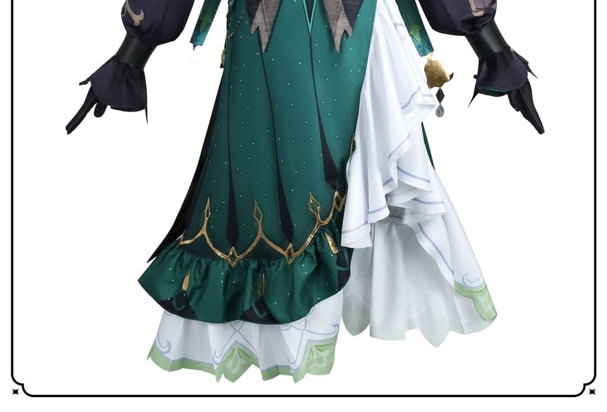 Bloomsoon - Genshin Impact Emilie Cosplaykostuum / Pruik / Set