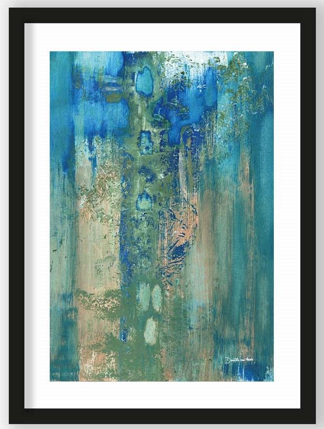 Art Print Blue Green Abstract