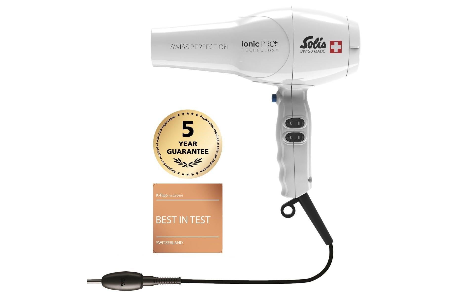 Profihaartrockner Swiss Perfection 360° ionicPRO WeissFöhn