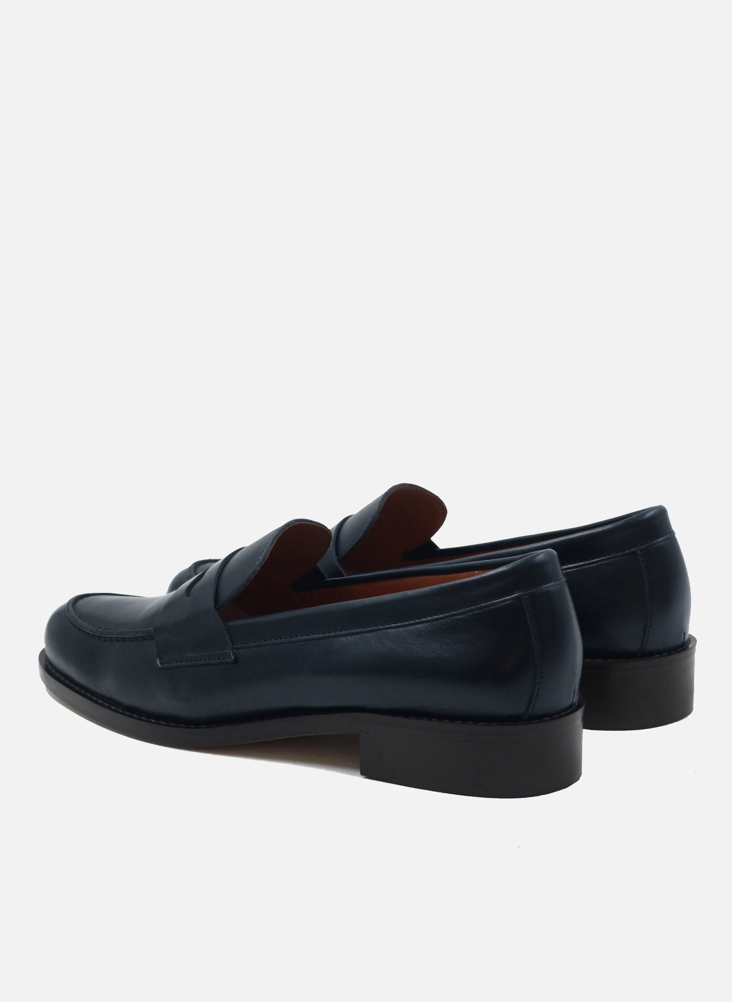 Mocassins cuir lisse | Bleu