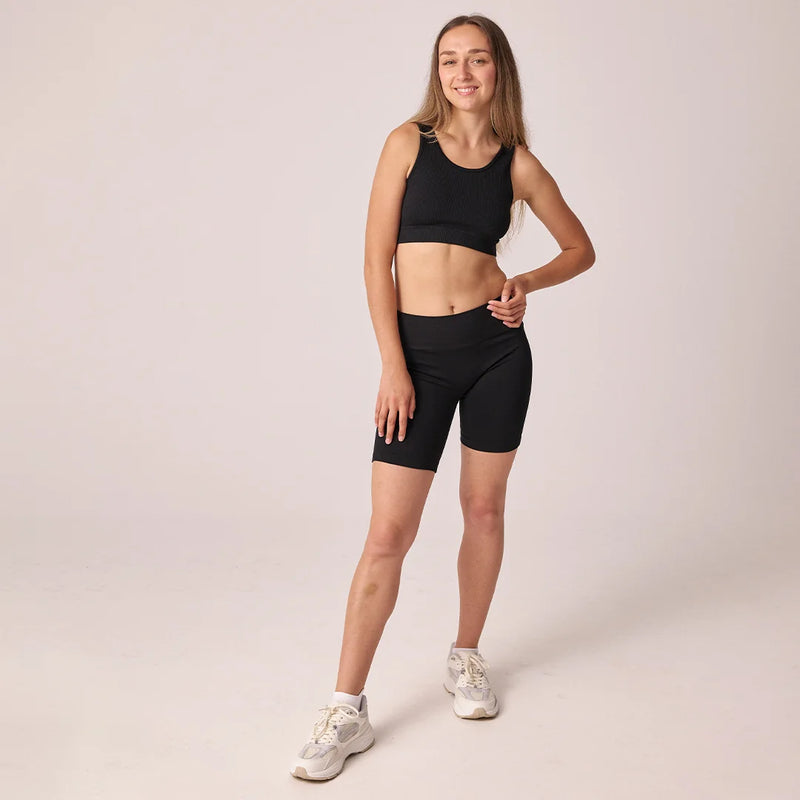 Radlerhose Seamless Damen Taubenblau