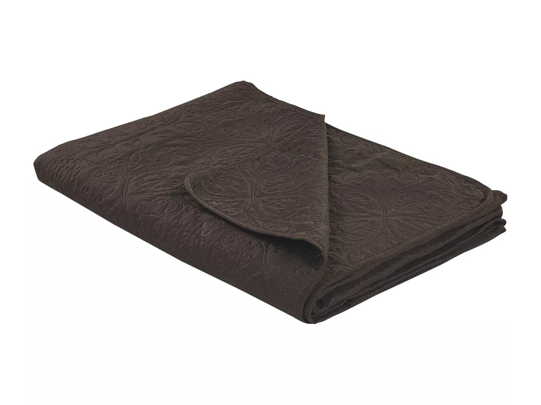 Couvre-lits RAYEN 140 x 210 cm Marron