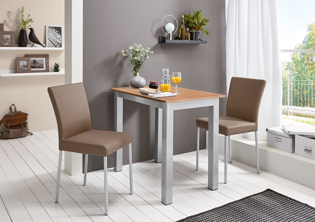 vito Stuhl DASH Lederlook taupebraun