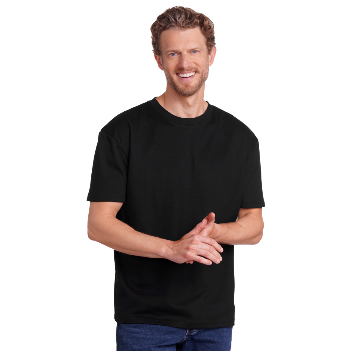 Jonas Nielsen Herren T-Shirt im Oversized-Look schwarz