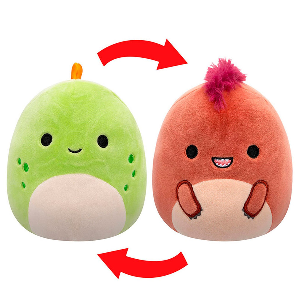 Køb Squishmallows Seanster Velociraptor/Kelly Stegosaurus
