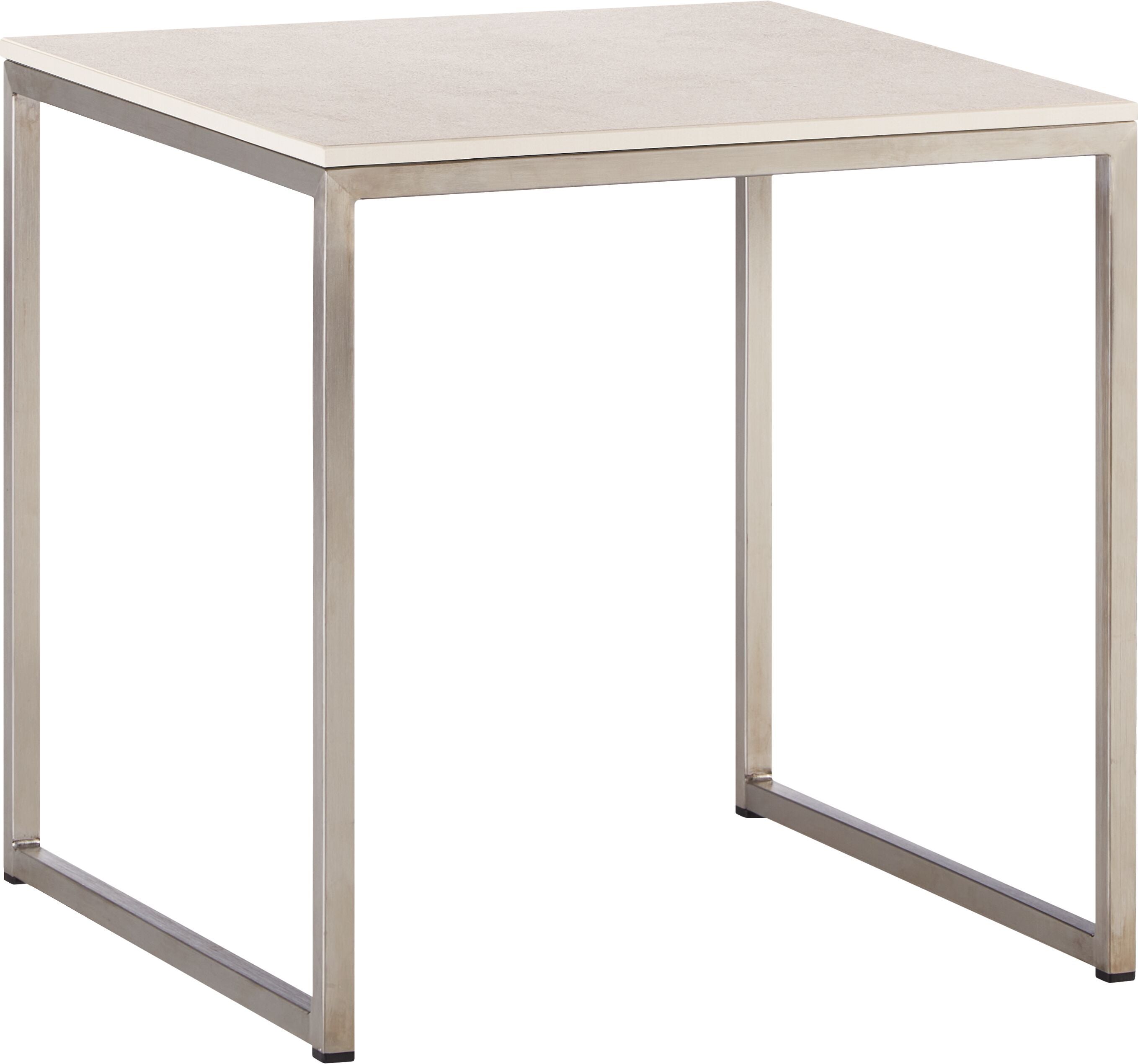 AVEA Beistelltisch - Lunar / Edelstahl / B: 40.0 cm x T: 40.0 cm x H: 40.8 cm