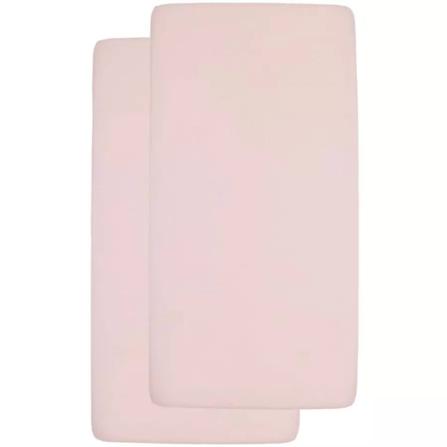 Meyco Jersey Spannbettlaken 2er Pack 40 x 80  90 Soft Pink