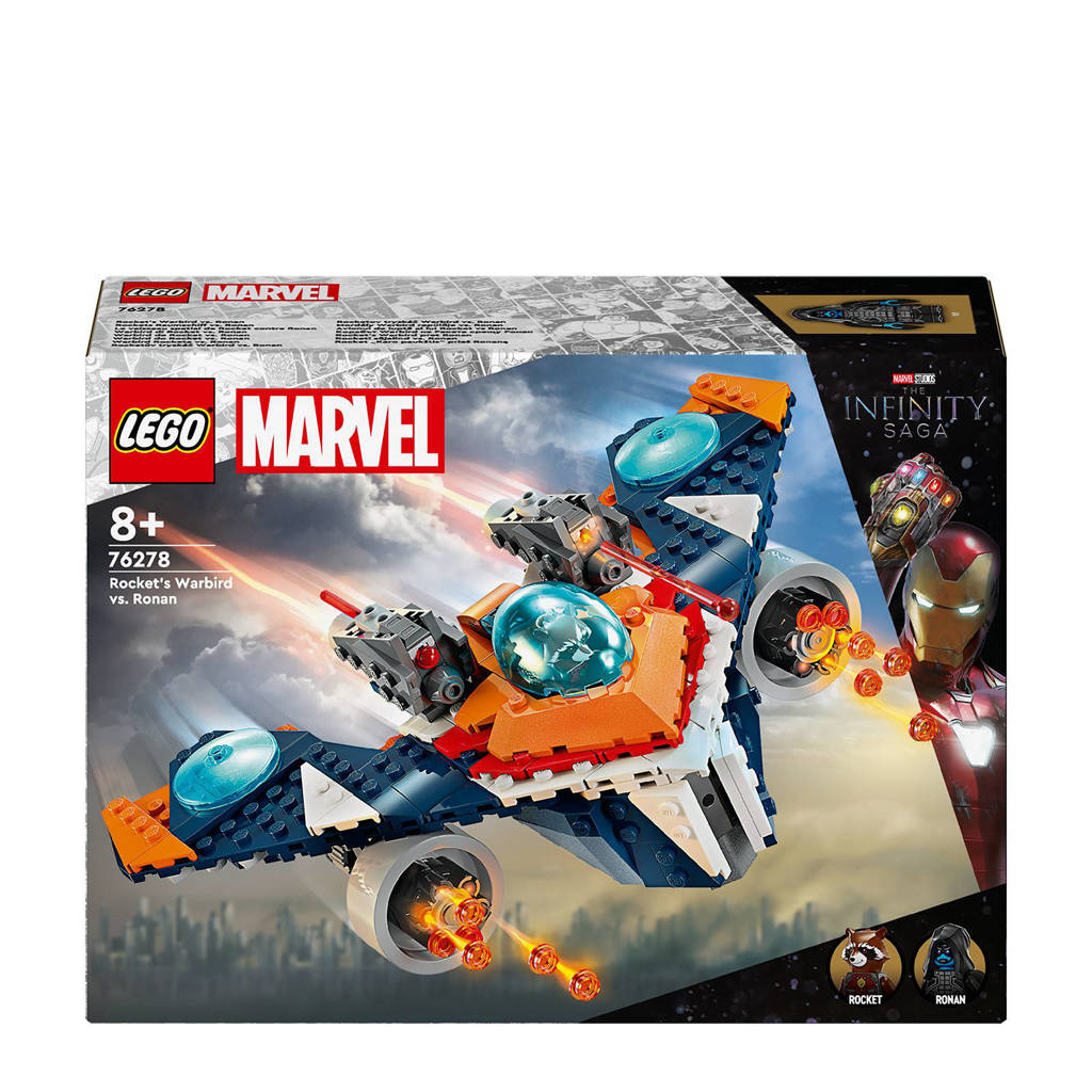 Leuke en interactieve setMarvel Rockets Warbird vs. Ronan Bouwbaar Speelgoed Ruimteschip 76278