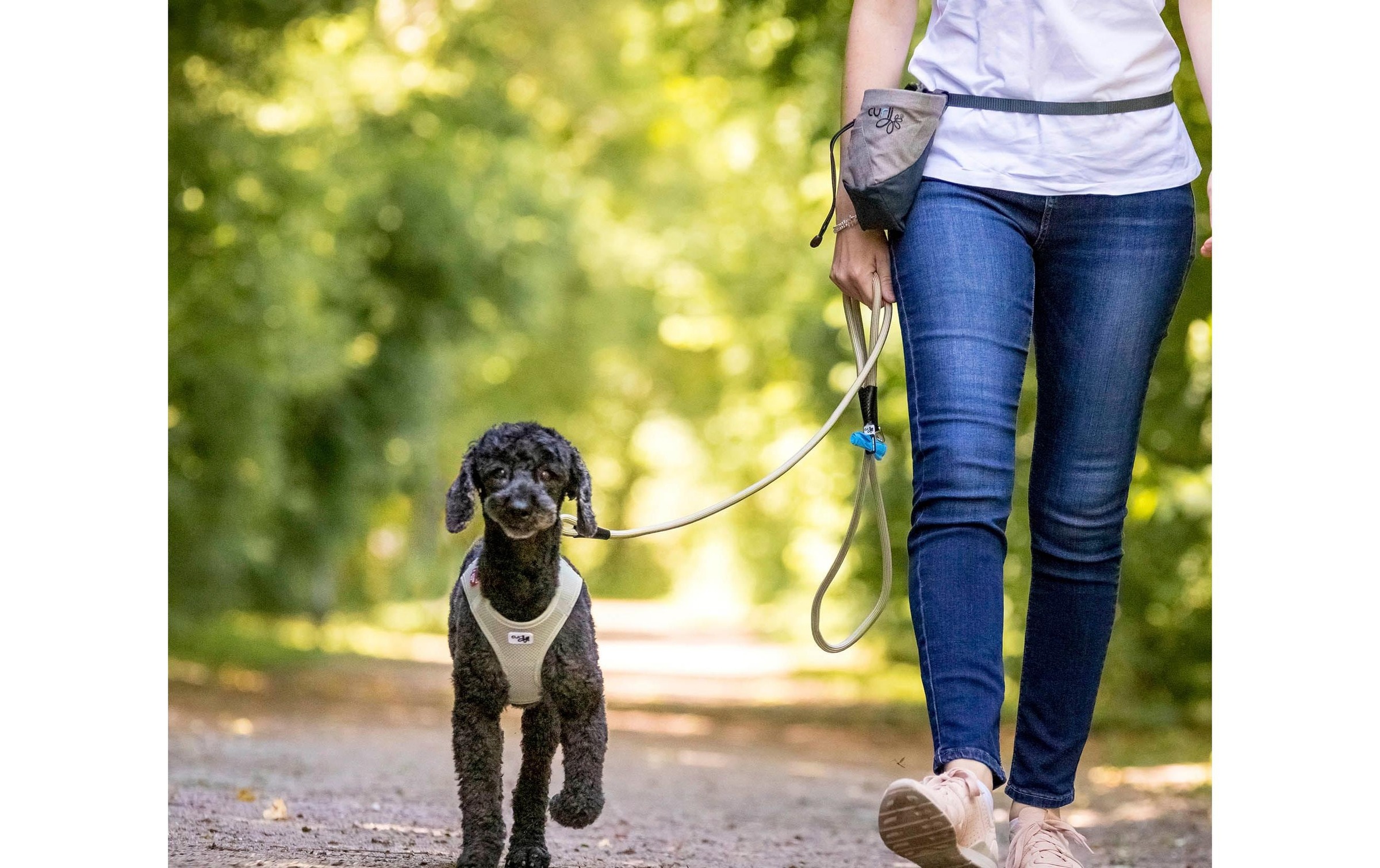 Curli Hundeleine »Comfort Leash black M«