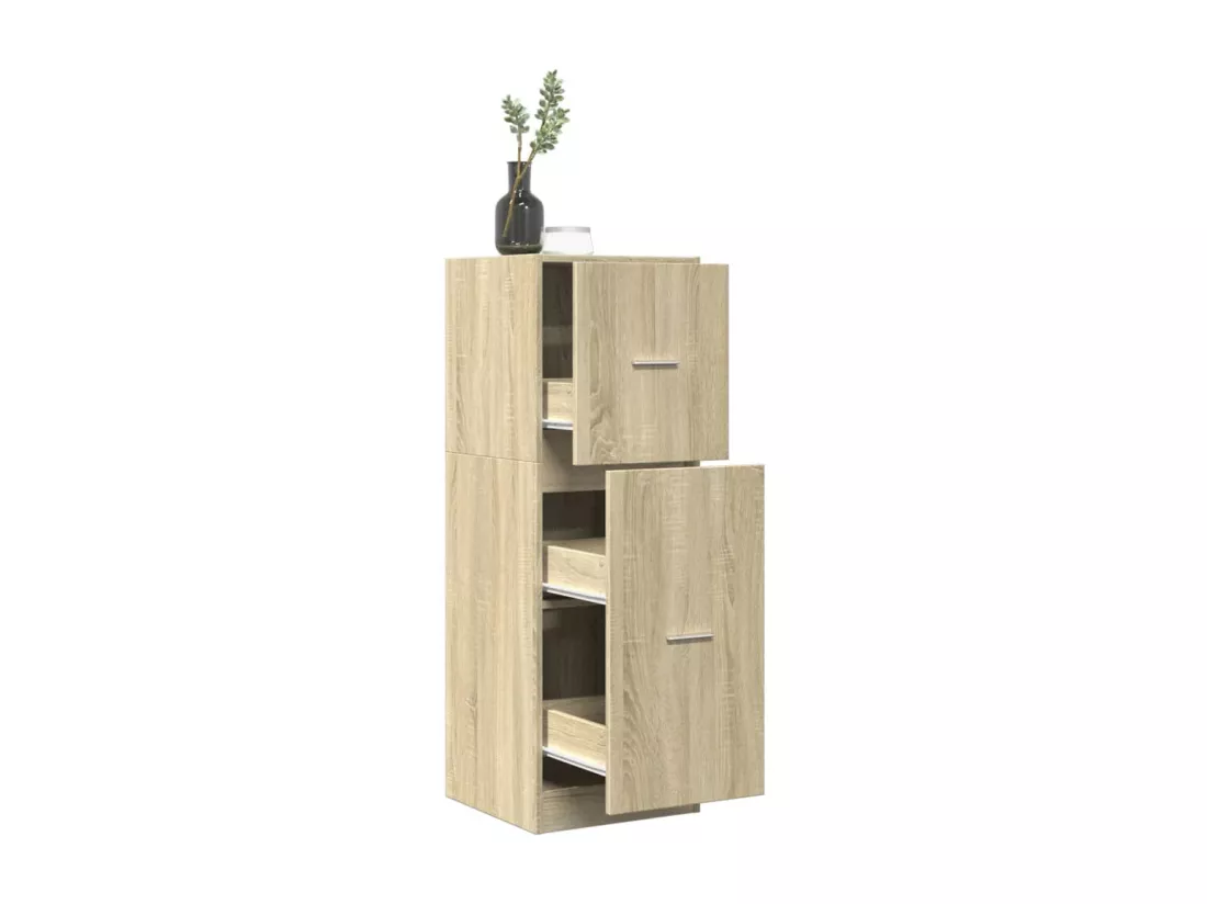Armoire d'apothicaire chêne sonoma 40x41x118 cm bois ingénierie