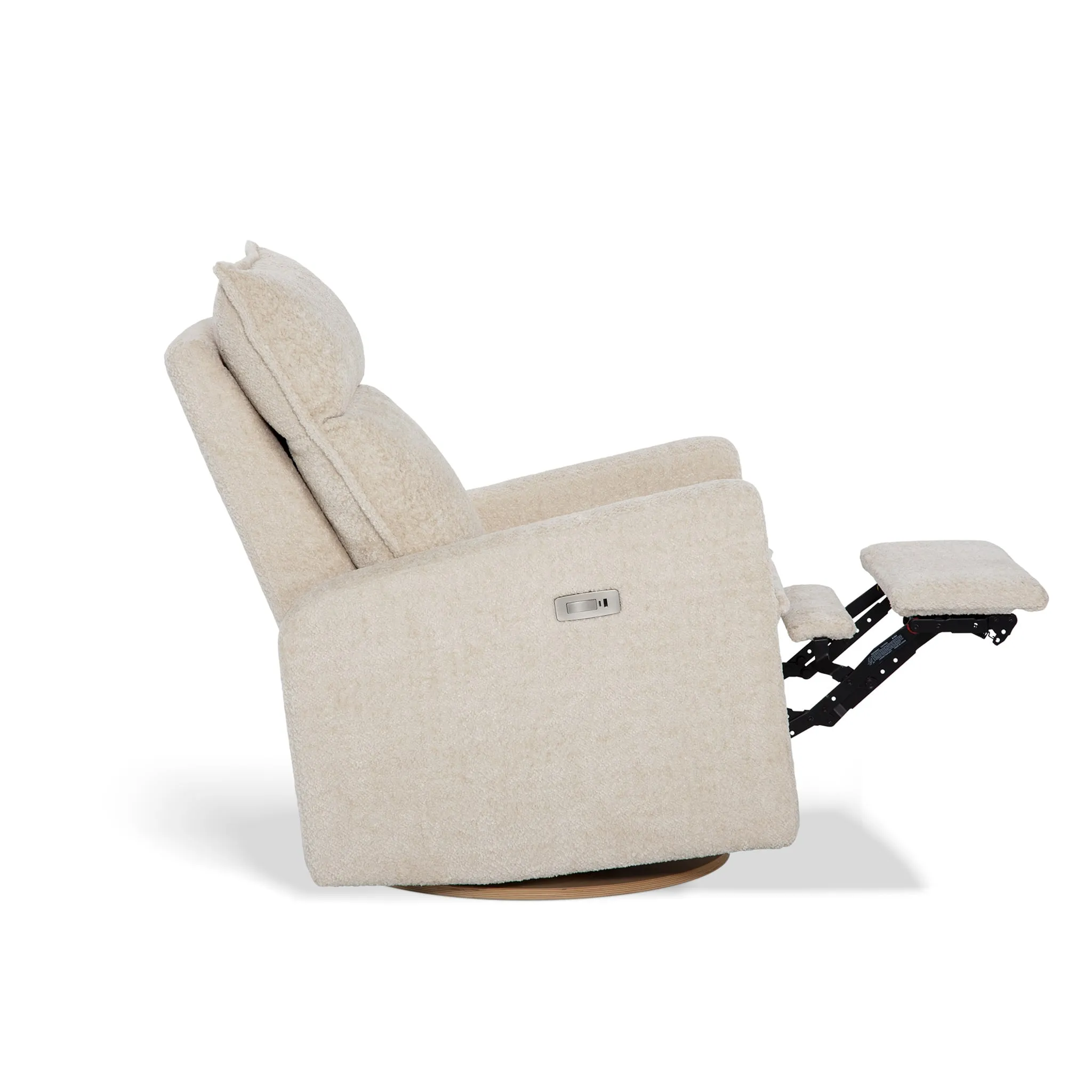 Jaymar BB Fauteuil Berçant et Pivotant Arya - Puppy Sand avec Mécanisme Électrique