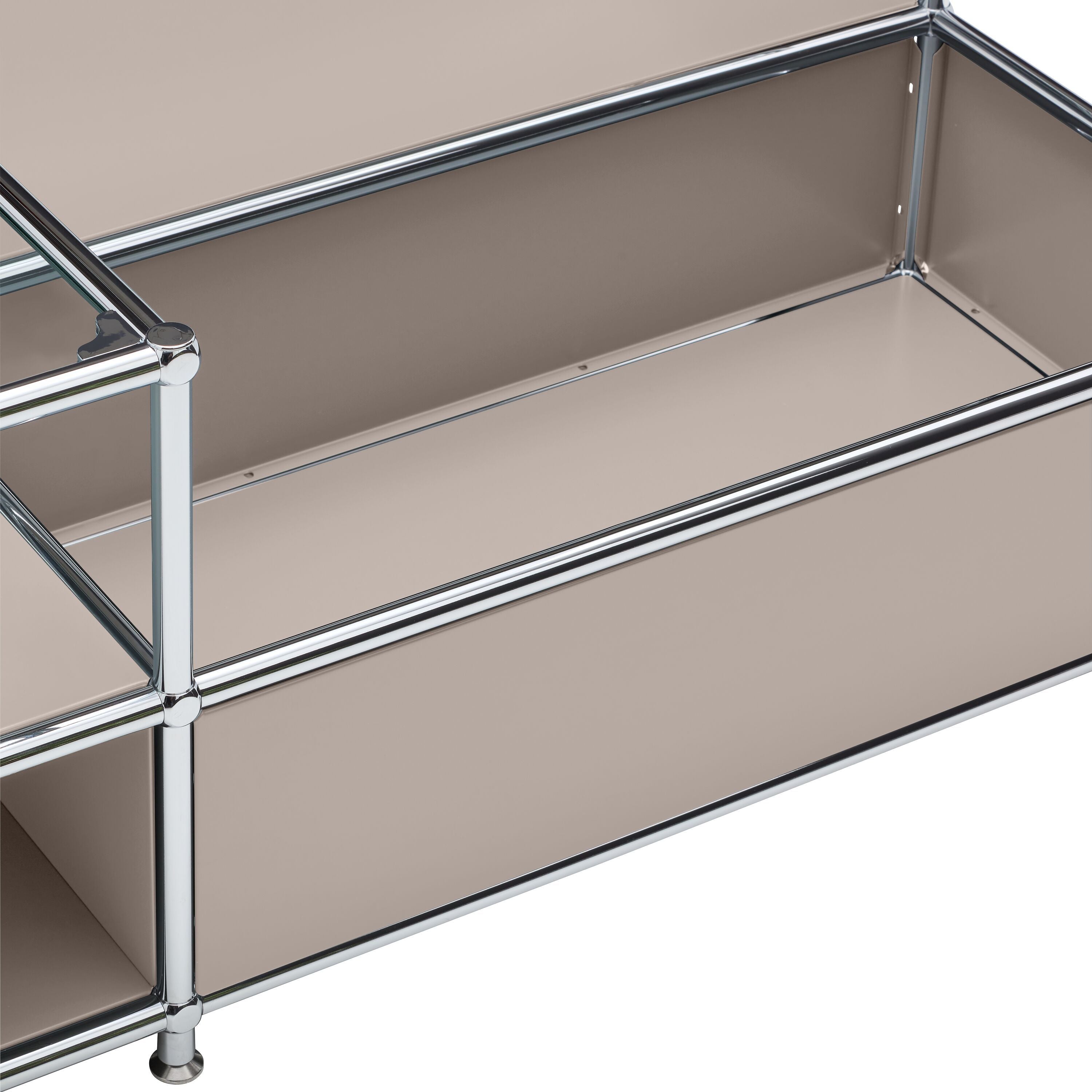 FLEXCUBE Salontisch - Taupe / B: 152.5 cm x T: 77.5 cm x H: 43.5 cm