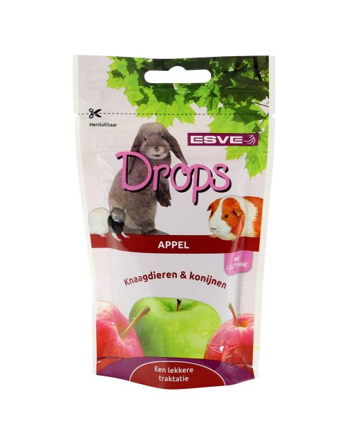 Esve Knaagdier Drops - Knaagdiersnack - Appel 75 g