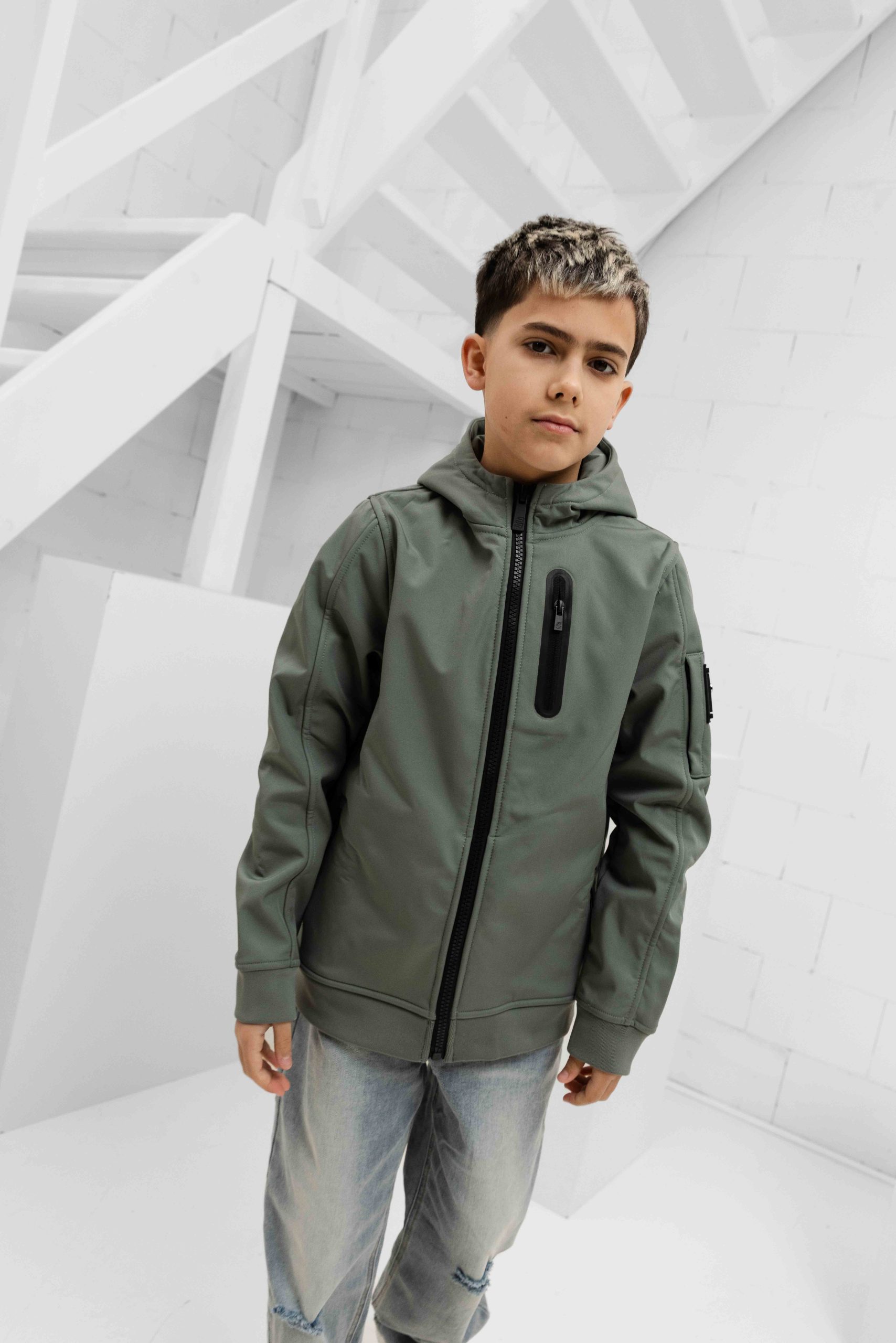 Black Bananas Soft Shell Kids Groen
