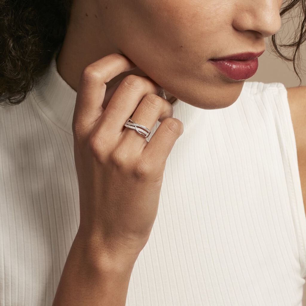 Bague Nauri Argent Blanc Oxyde De Zirconium